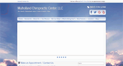 Desktop Screenshot of mulhollandchiropractic.com