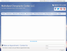 Tablet Screenshot of mulhollandchiropractic.com